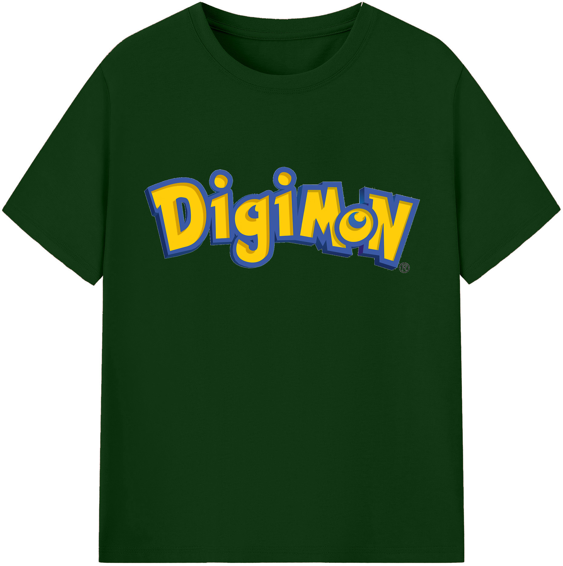 （画像用） Digimon デジタルモンスター/デジモン 綿100％半袖Tシャツ（フロントプリント）